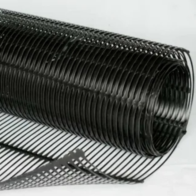 Uniaxial Plastic Geogrid Polyester Uniaxial Geogrid Railway Reinforcement Roadbed Uniaxial Plastic Geogrids