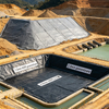 1mm 1.5mm 2mm HDPE Geomembrane Liner for Copper Mine Heap Pads/Gold Mining Heap Leaching