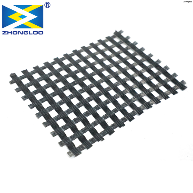 25-200kN/m High Quality Black Polyester Biaxial PET Geogrid