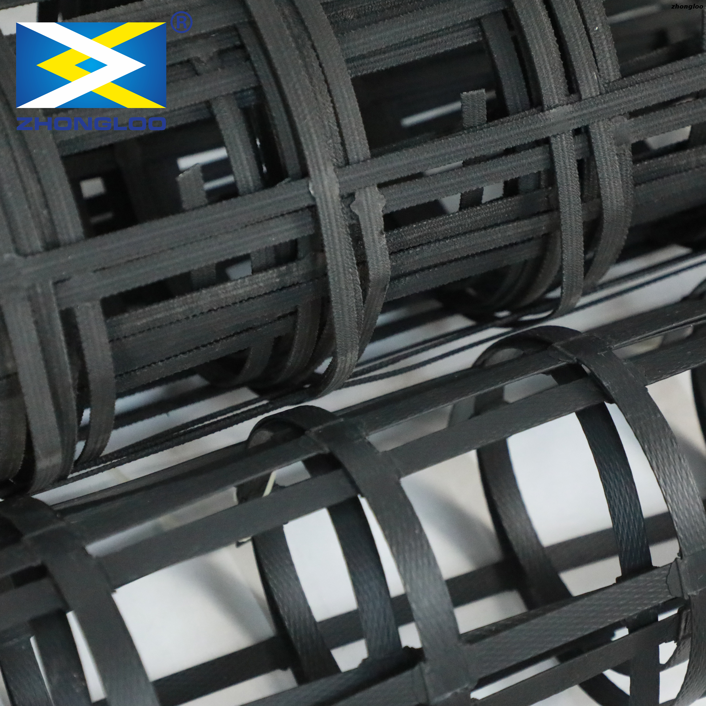 Steel-Plastic Geogrid for Retaining Wall Reinforcement