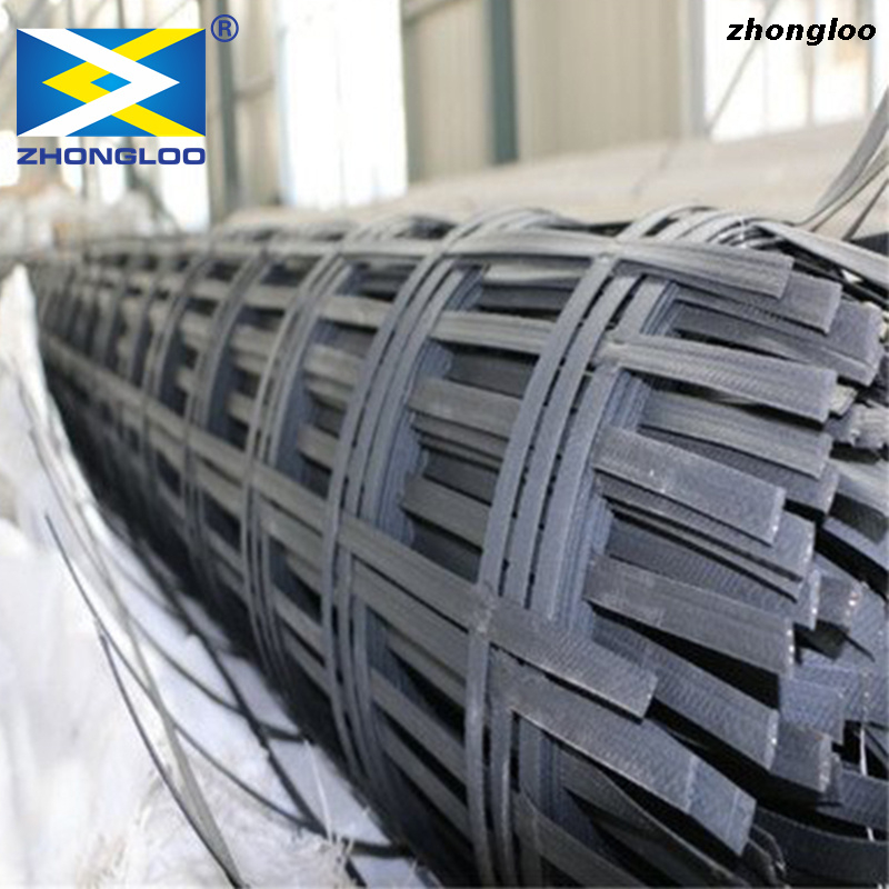 Steel-Plastic Geogrid for Retaining Wall Reinforcement
