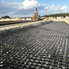 Heavy Duty High Junction Strength Low Creep PET Warp Knitted Geogrid for Retaining Walls Steep Slopes