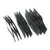 Close-up of high quality black perforated HDPE geocell sheets