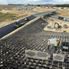 Heavy Duty High Junction Strength Low Creep PET Warp Knitted Geogrid for Retaining Walls Steep Slopes